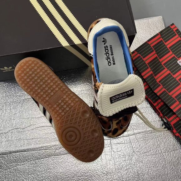 adidas Samba Pony Samba Pony Wales Bonner Leopard Womens Sneakers Brown - Picture 4 of 7